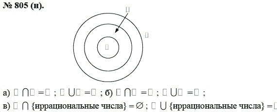 Ответ к задаче № 805 (н) - Ю.Н. Макарычев, гдз по алгебре 8 класс